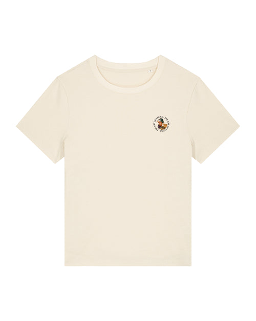 Art of Fauna Women's T-Shirt: Mandarin Duck, Natural