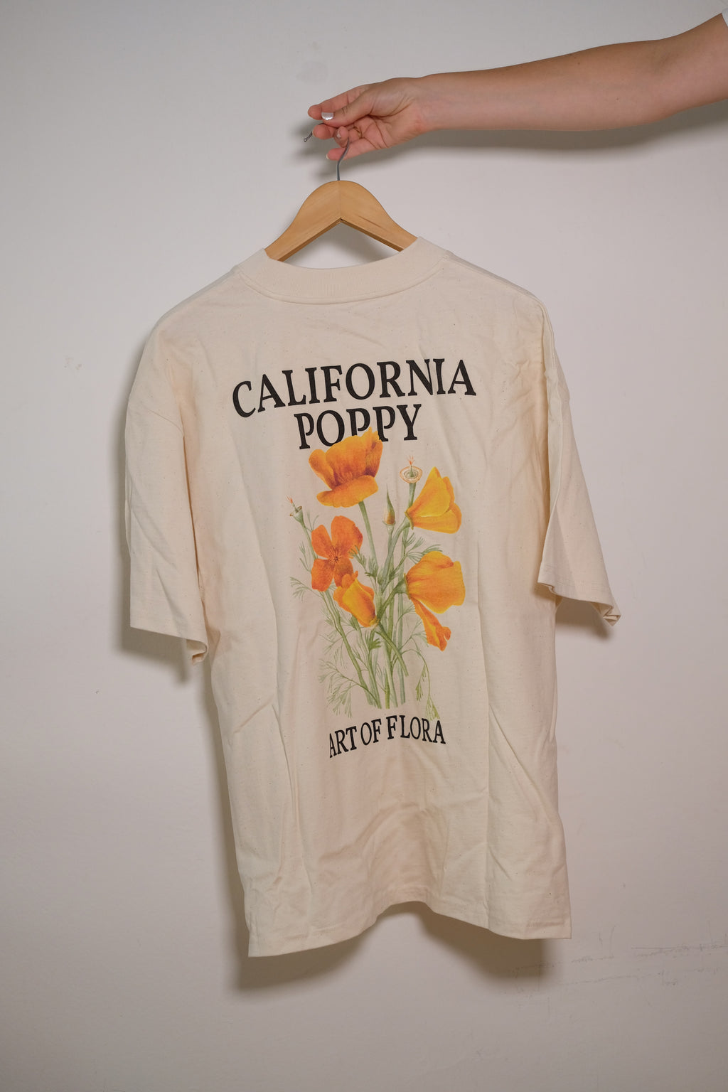 Art of Flora Oversized Shirt: California Poppy