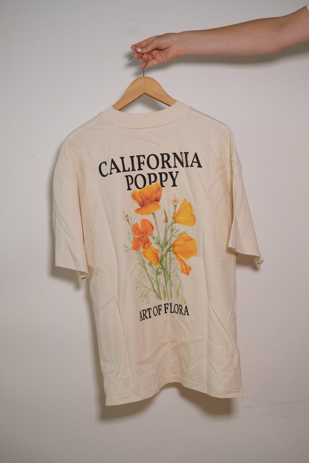 Art of Flora Oversized Shirt: California Poppy